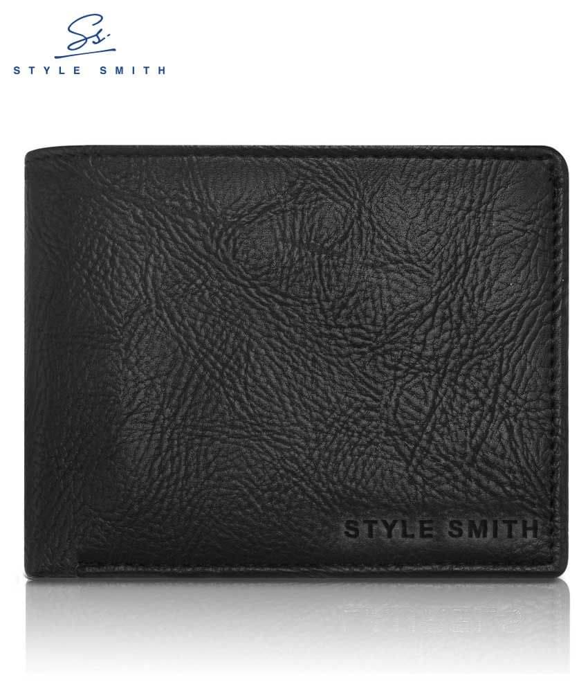     			Style Smith PU Black Wallet( Men's Purse )