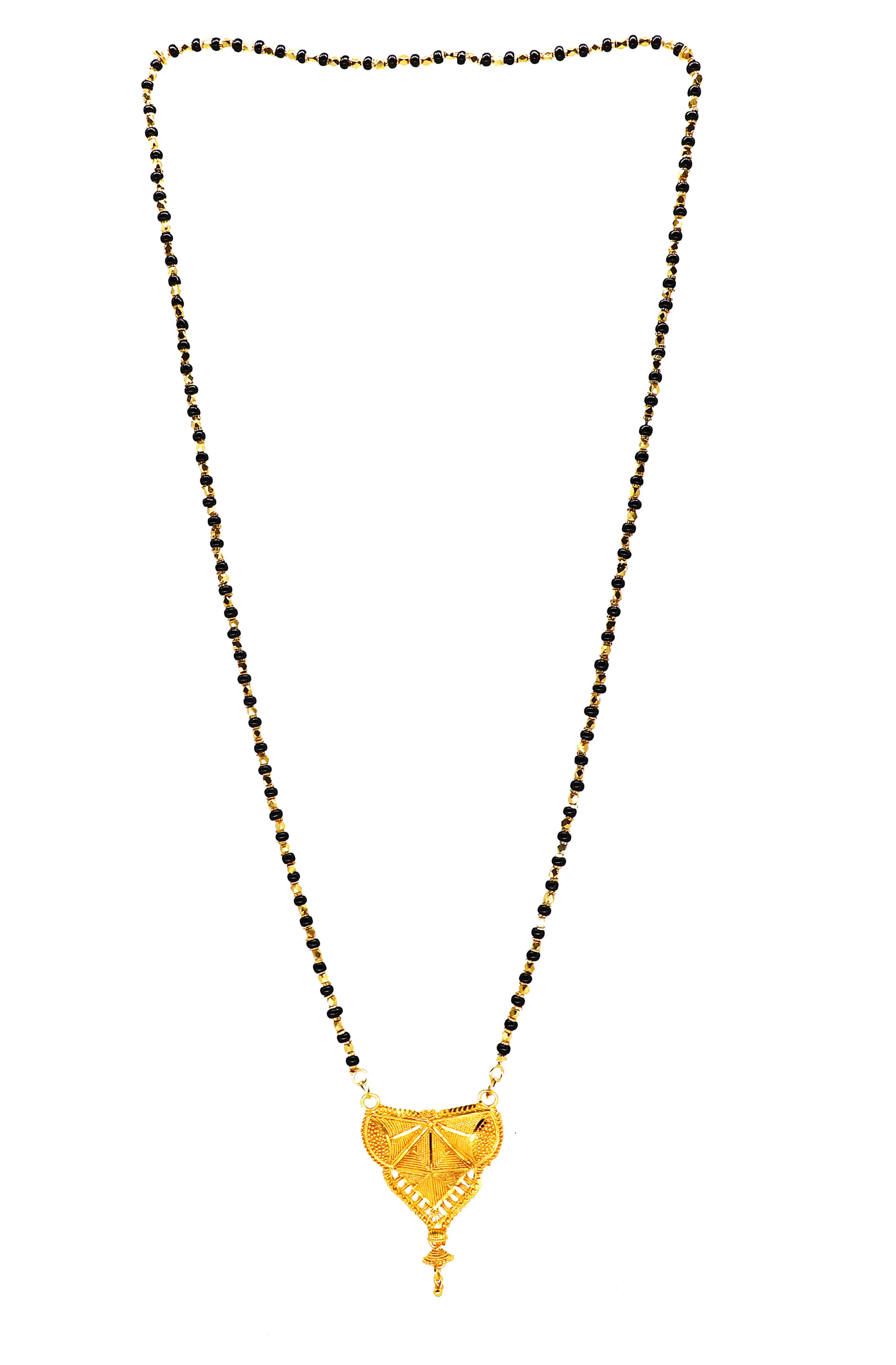 h m product Gold Plated Letest & Designer Mangalsutra For Women-100213