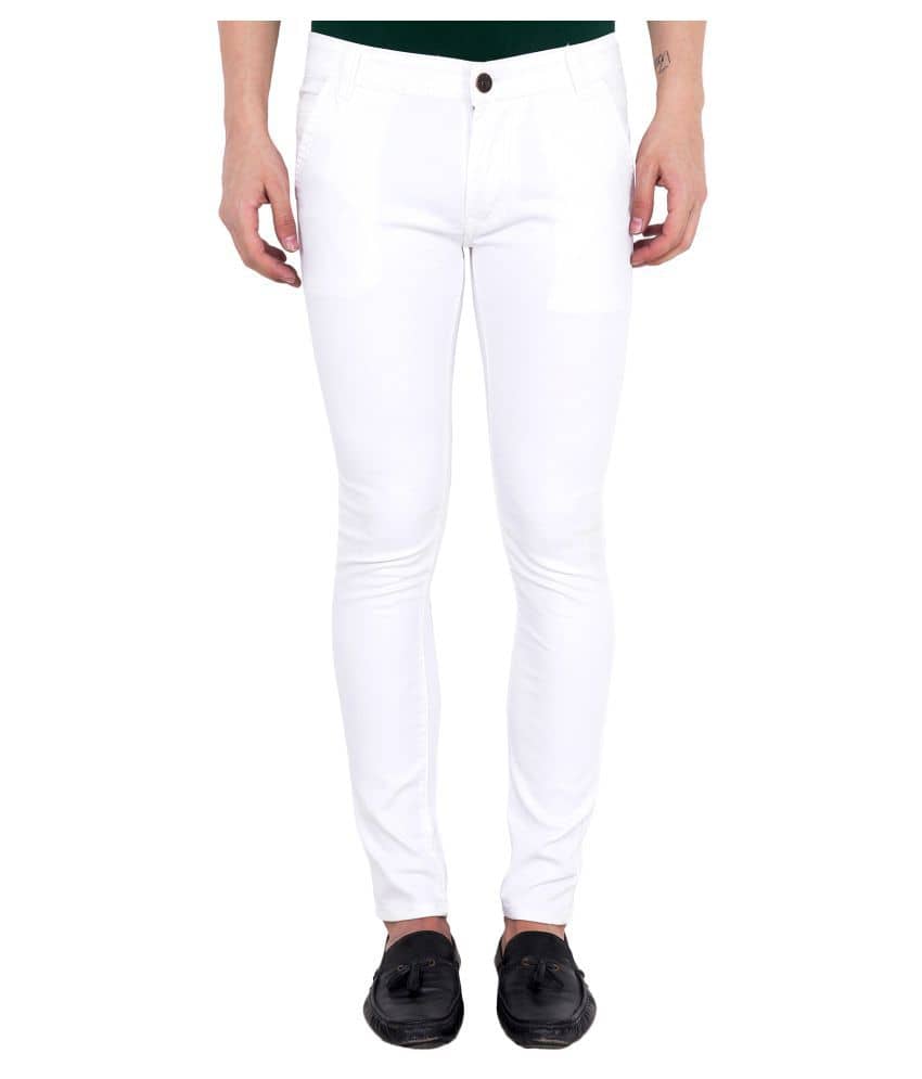 ZAYSH White Regular Fit Jeans - Jeans | Buy online on ZillyBuy