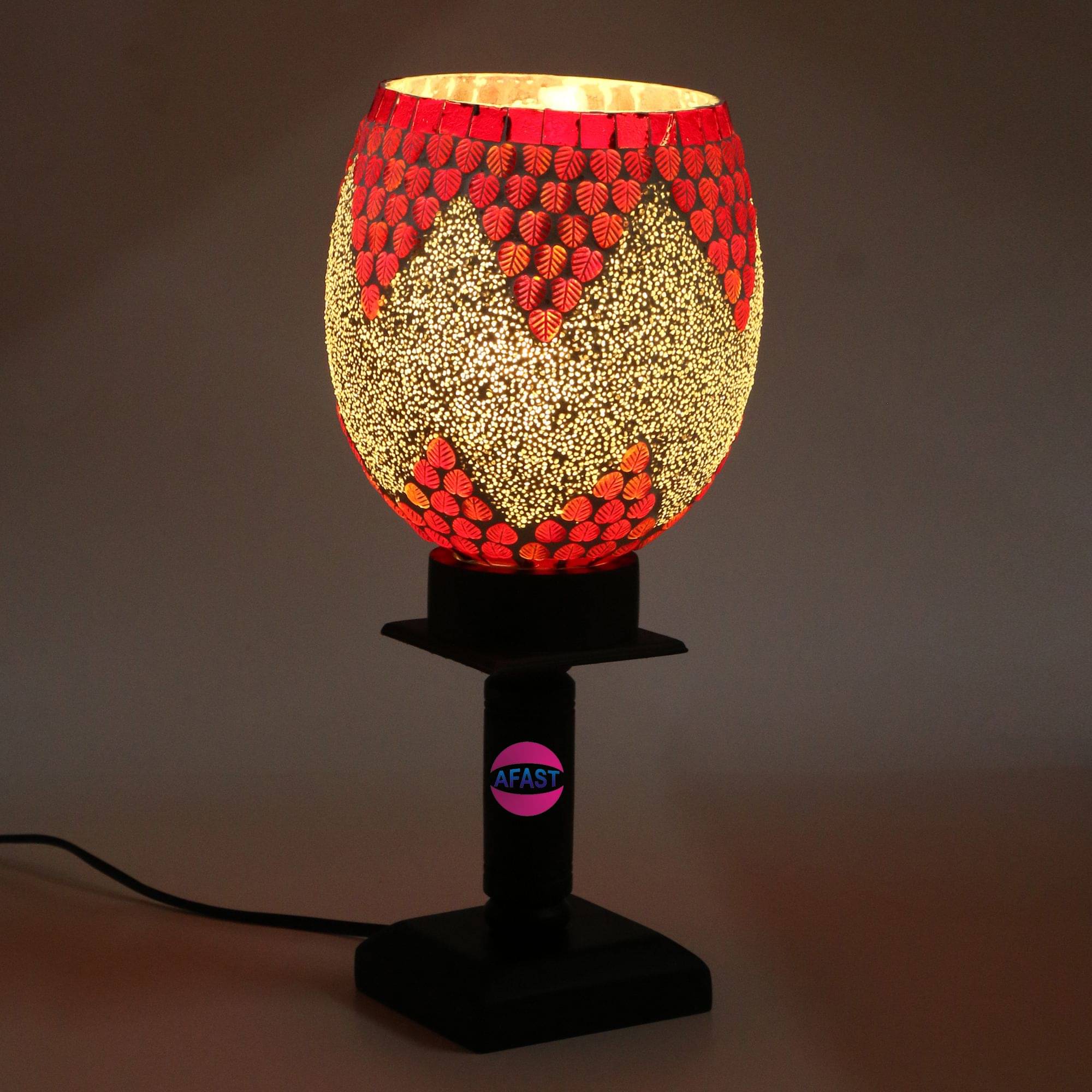     			AFAST Decorative Light Glass Table Lamp - Pack of 1