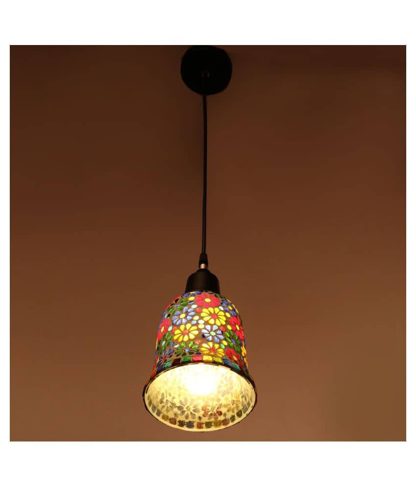 AFAST Glass Decorative Hanging Light Multi - Pack of 1
