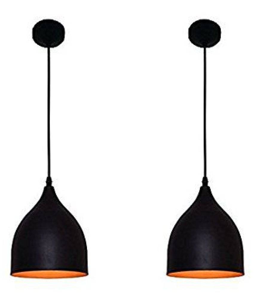 AFAST Iron Exclusive Iron Hanging Pendant Black - Pack of 2 AFAST Iron Exclusive Iron Hanging Pendant Black - Pack of 2