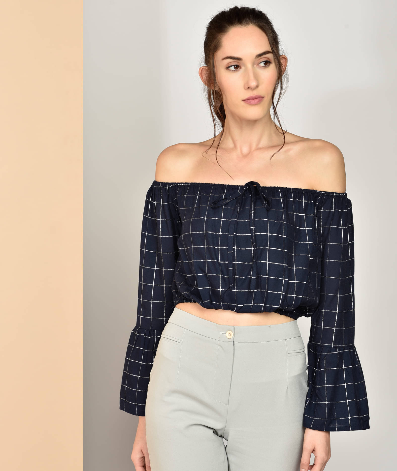     			Chimpaaanzee Women's Viscose Crop Top ( Black )