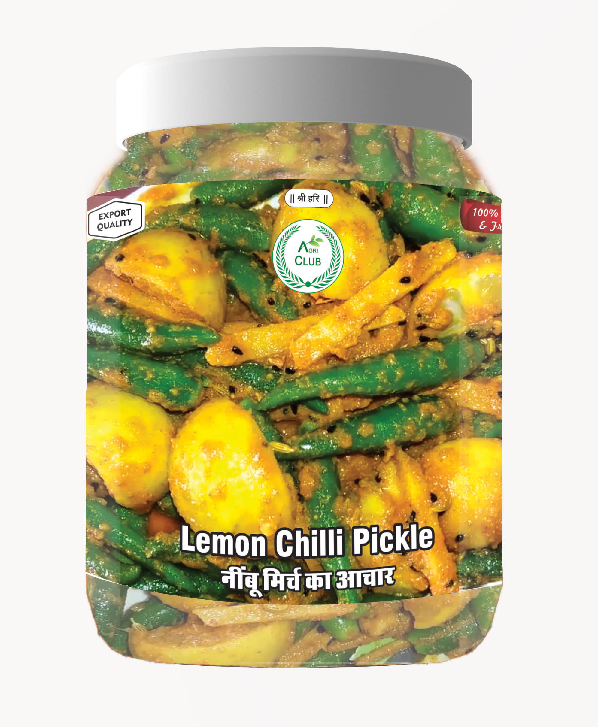     			AGRI CLUB Lemon-Chilli(Nimbu Mirchi) Vegetable Pickle 750 g