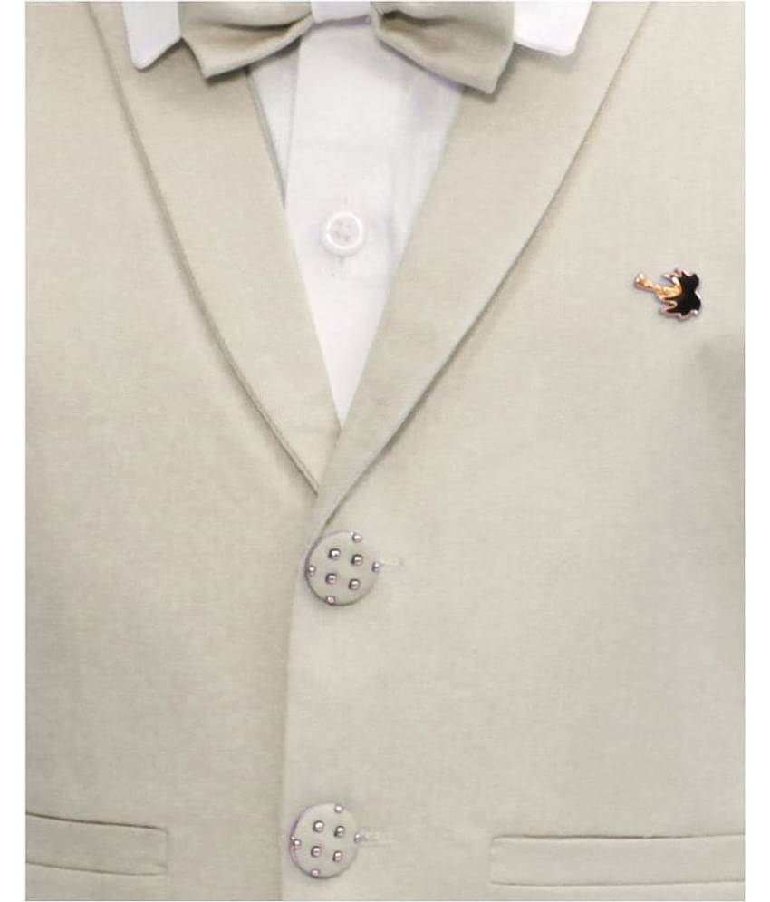 Fourfolds Pack of 1 Boys Cotton Blend Shirt & Pants Set ( Green )