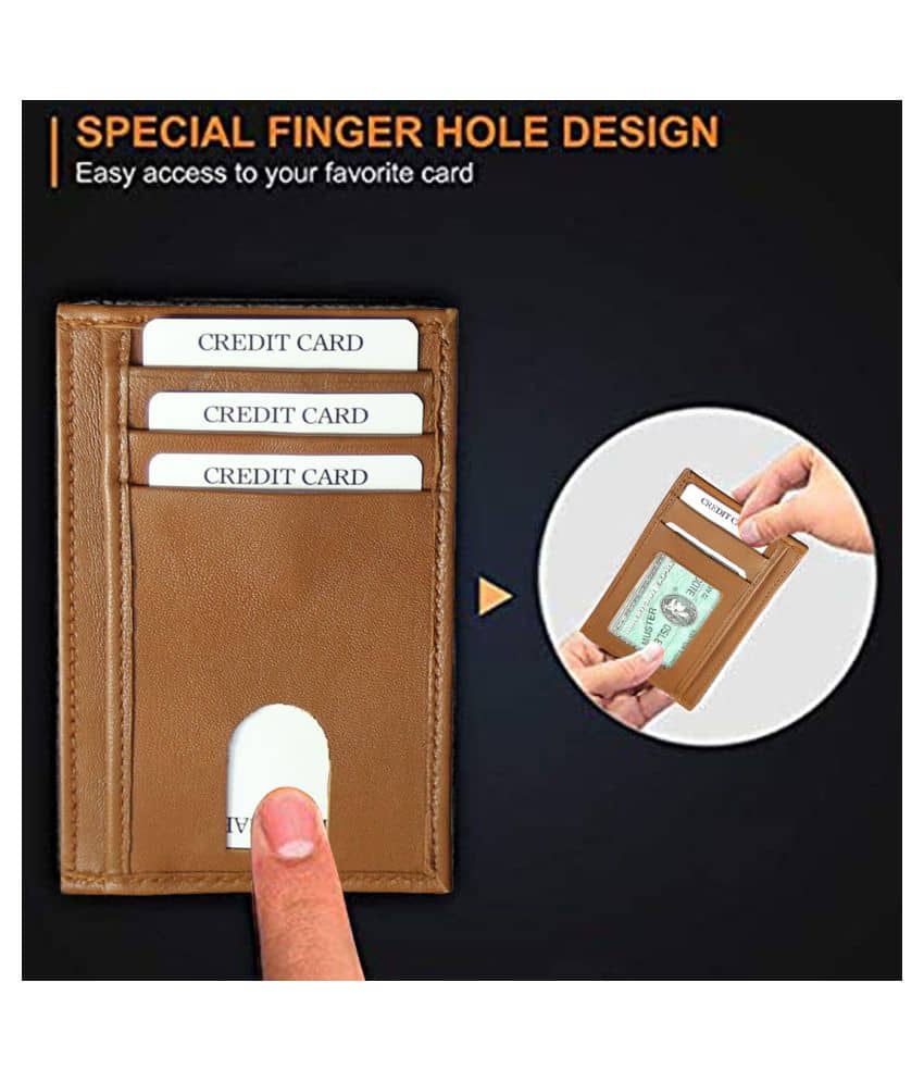 STYLE SHOES Slim Credit Card Holder - Leather Wallet Mens - Travel Wallet - Minimalist Wallet for Men - Handbags | Buy online on ZillyBuy