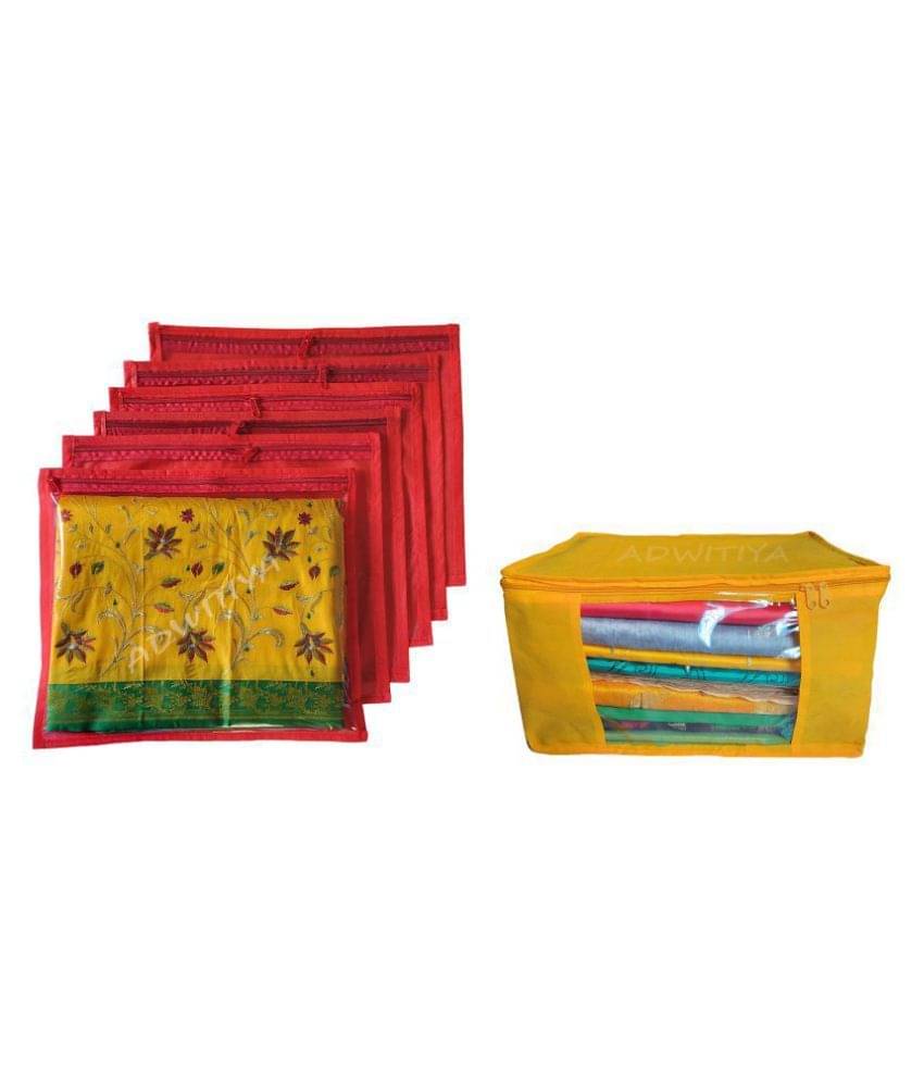     			ADWITIYA Multi Saree Covers - 7 Pcs