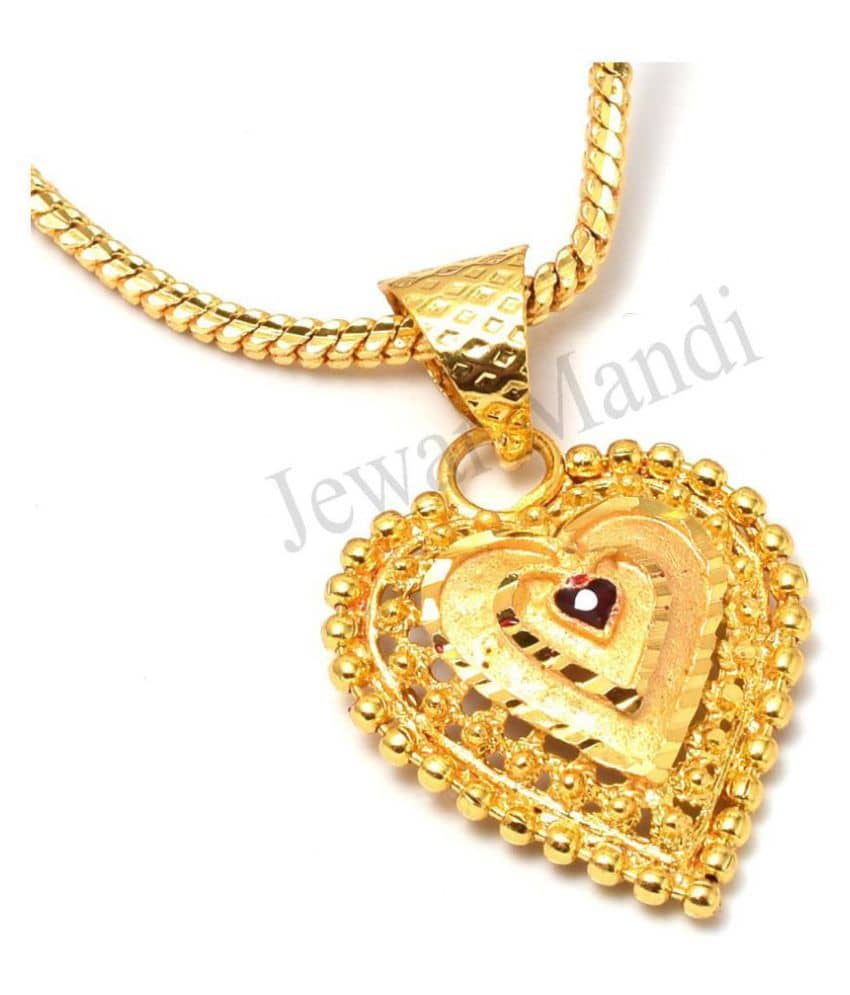 Jewar Mandi - Golden Pendant ( Pack of 1 )