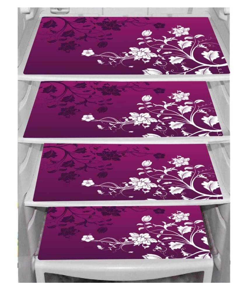 Revexo Set of 4 PVC Multi Fridge Mats Revexo Set of 4 PVC Multi Fridge Mats