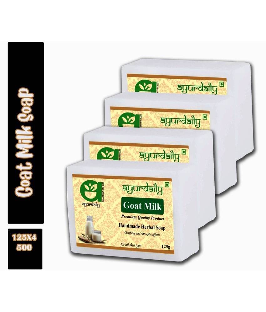     			Ayurdaily Goat Milk Whitening & Anti-Wrinkle Soap 500 g Pack of 4