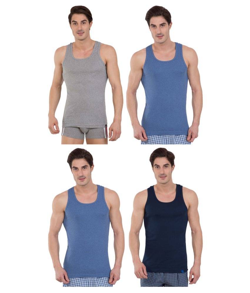     			Jockey Multi Sleeveless Vests Pack of 4