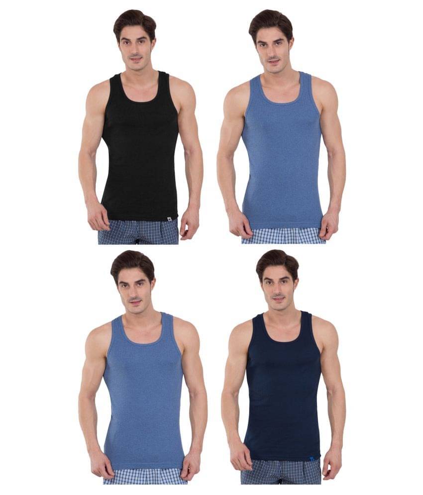 Jockey Multi Sleeveless Vests Pack of 4 Jockey Multi Sleeveless Vests Pack of 4