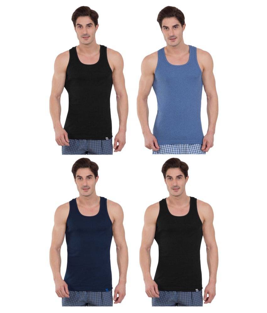     			Jockey Multi Sleeveless Vests Pack of 4