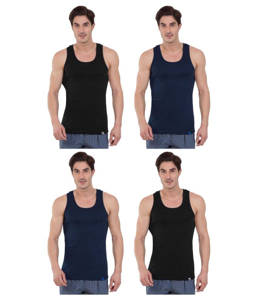 Jockey Multi Sleeveless Vests Pack of 4 Jockey Multi Sleeveless Vests Pack of 4
