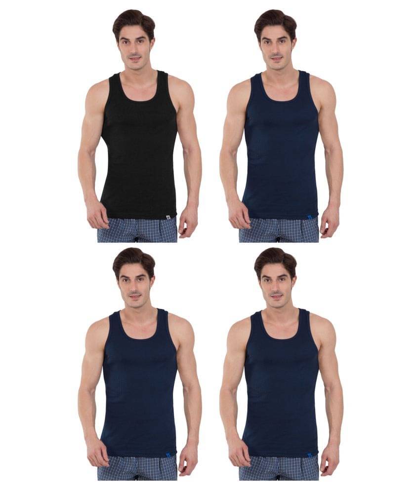 Jockey Multi Sleeveless Vests Pack of 4 Jockey Multi Sleeveless Vests Pack of 4