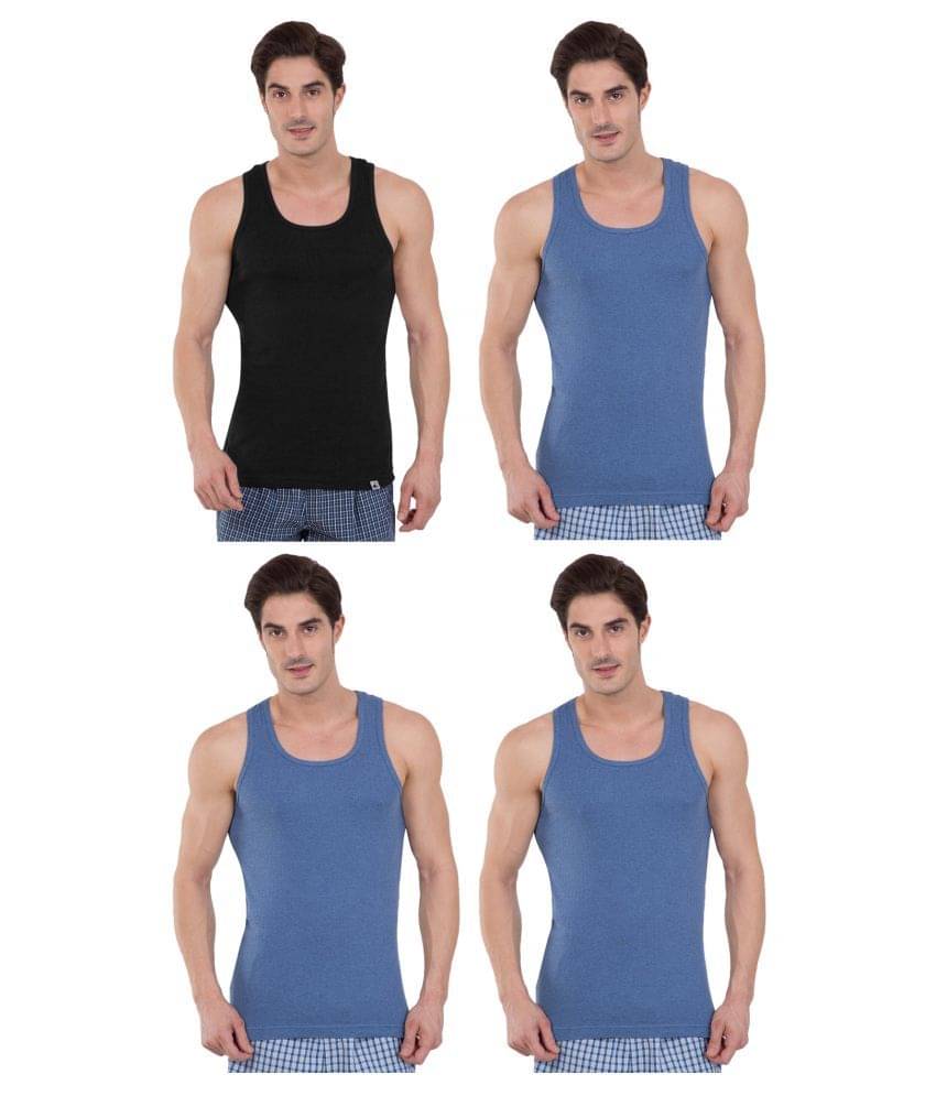     			Jockey Multi Sleeveless Vests Pack of 4