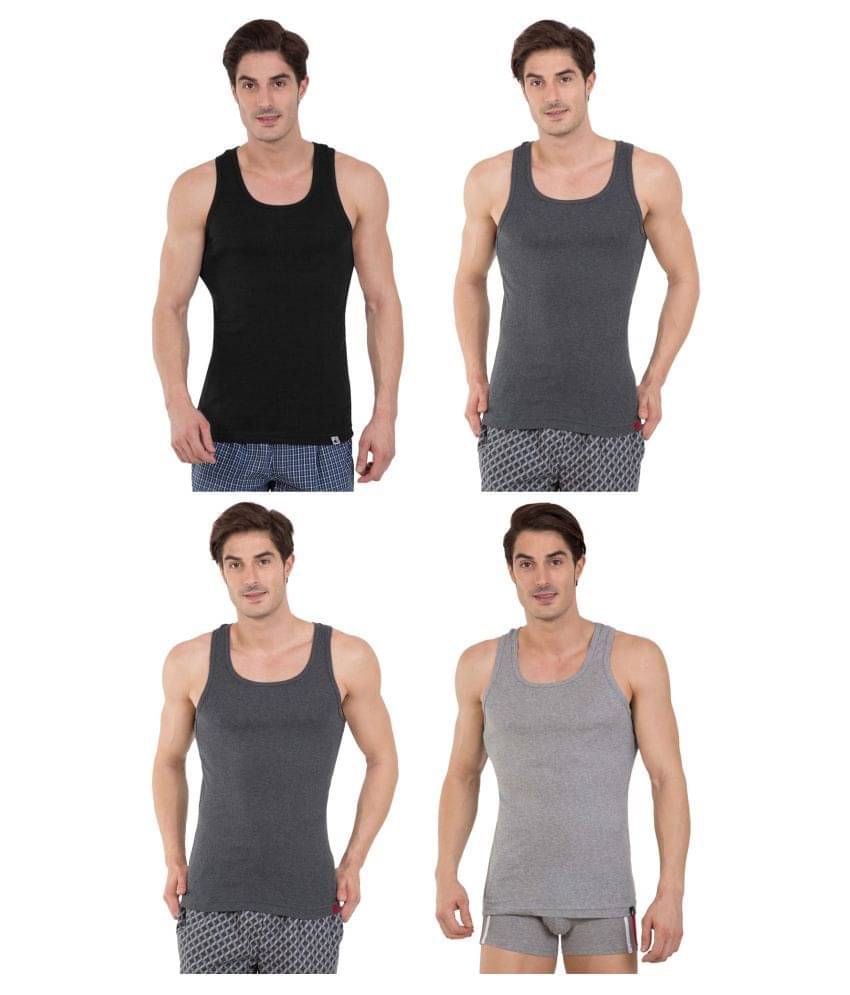 Jockey Multi Sleeveless Vests Pack of 4 Jockey Multi Sleeveless Vests Pack of 4