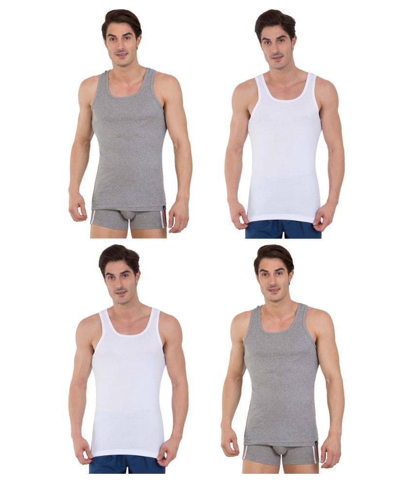 Jockey Multi Sleeveless Vests Pack of 4 Jockey Multi Sleeveless Vests Pack of 4