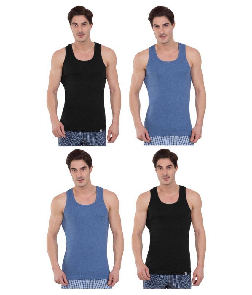 Jockey Multi Sleeveless Vests Pack of 4     			Jockey Multi Sleeveless Vests Pack of 4