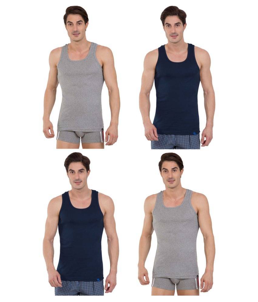 Jockey Multi Sleeveless Vests Pack of 4 Jockey Multi Sleeveless Vests Pack of 4