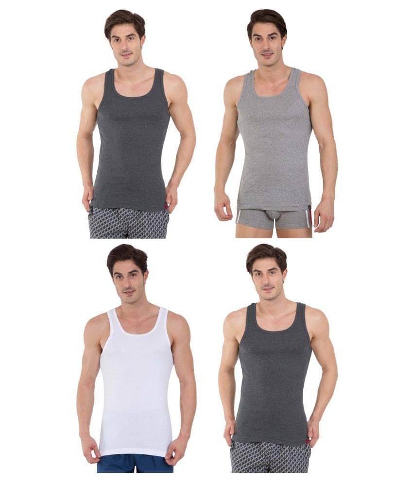     			Jockey Multi Sleeveless Vests Pack of 4