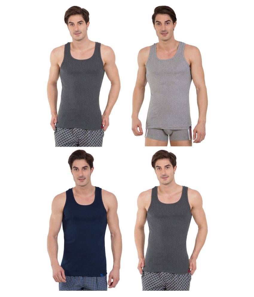     			Jockey Multi Sleeveless Vests Pack of 4