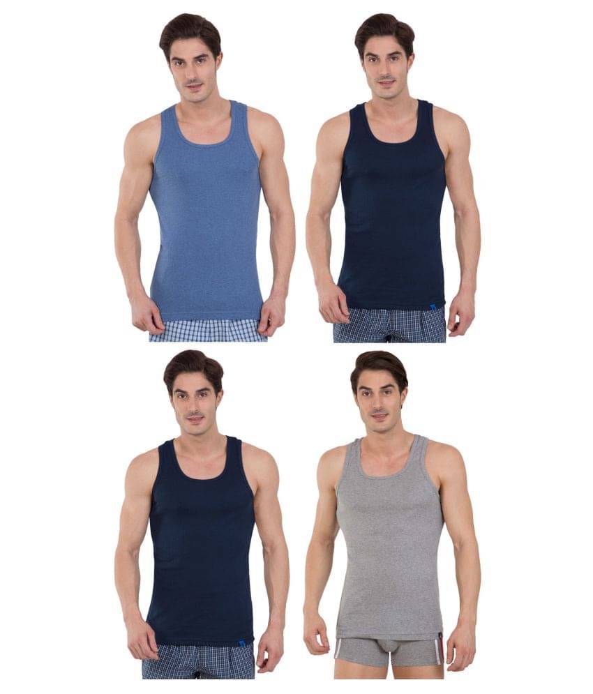 Jockey Multi Sleeveless Vests Pack of 4 Jockey Multi Sleeveless Vests Pack of 4