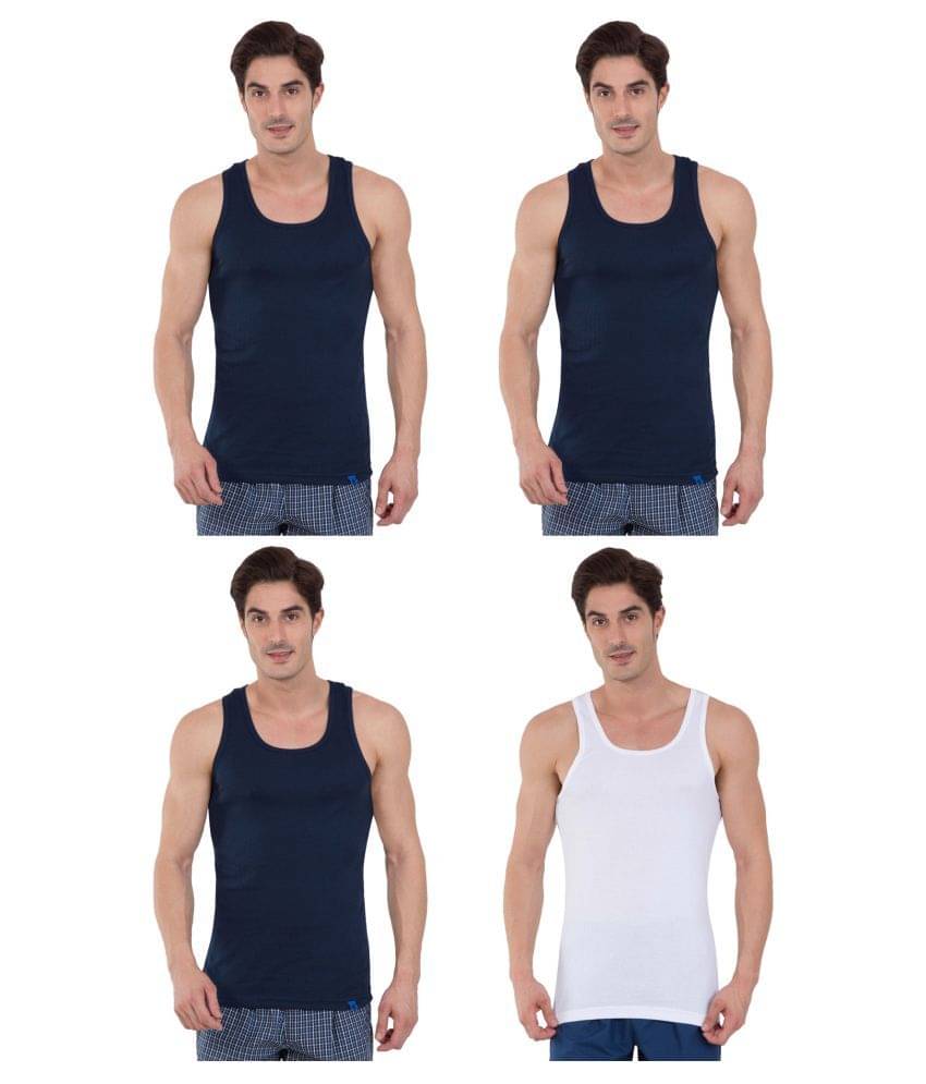 Jockey Multi Sleeveless Vests Pack of 4 Jockey Multi Sleeveless Vests Pack of 4