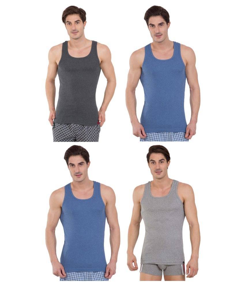     			Jockey Multi Sleeveless Vests Pack of 4