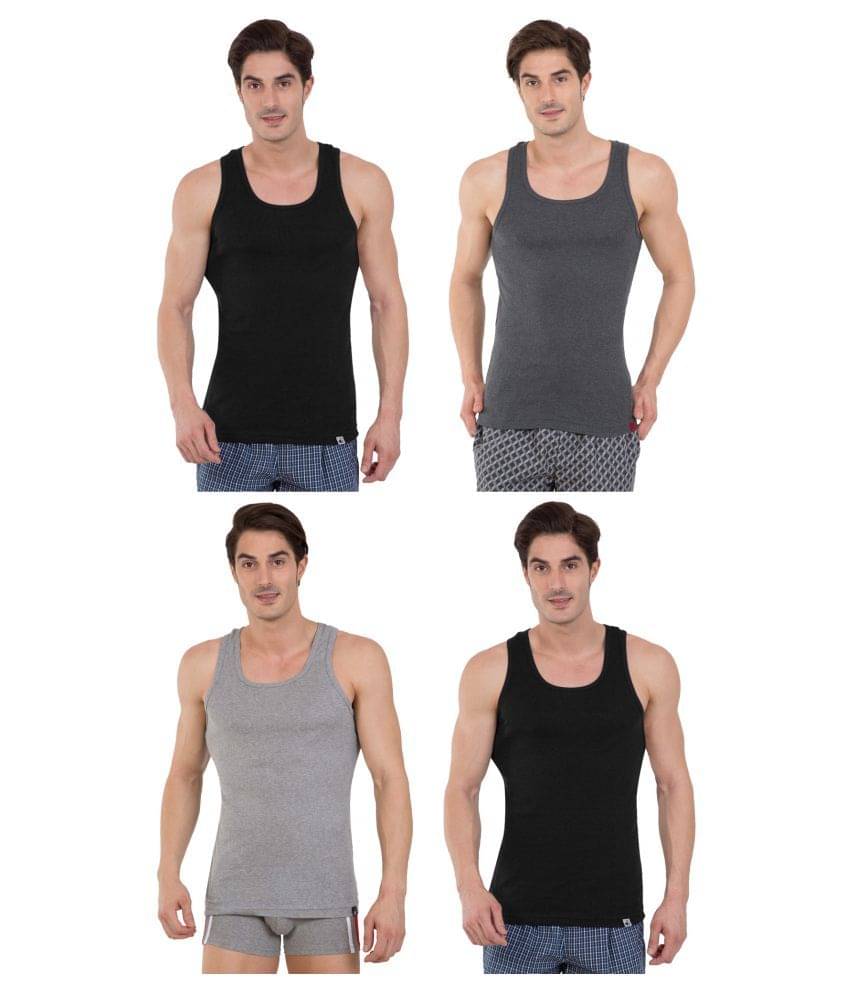     			Jockey Multi Sleeveless Vests Pack of 4