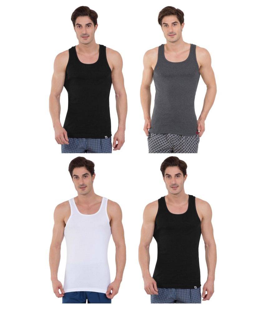     			Jockey Multi Sleeveless Vests Pack of 4