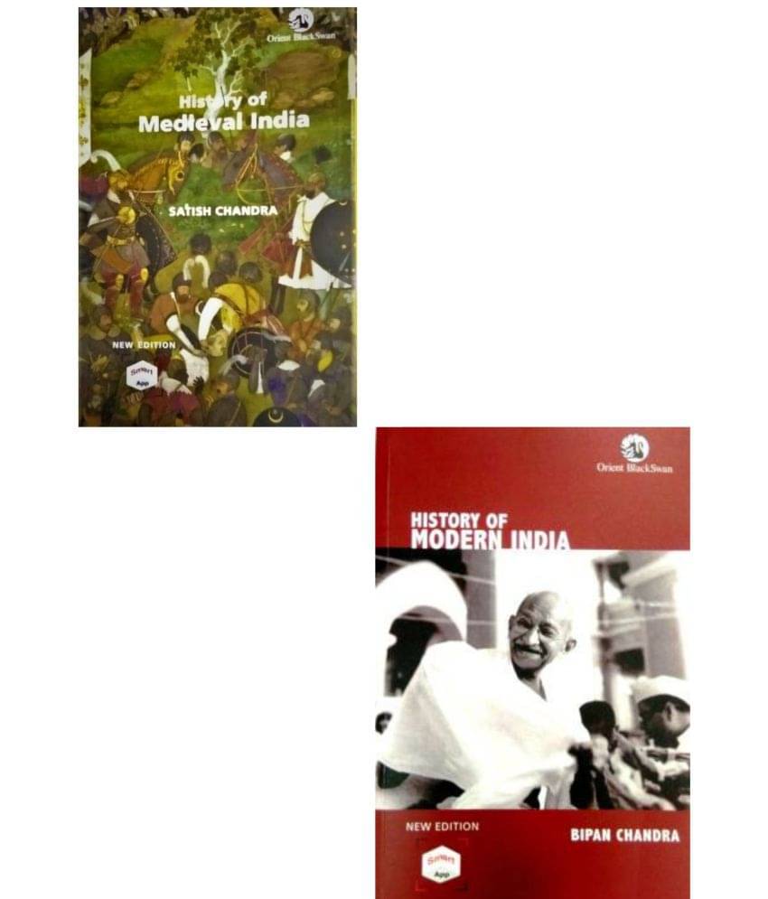 Set of 2 (History of Medieval India by Satish Chandra) (History Of Modern India By Bipan Chandra) Set of 2 (History of Medieval India by Satish Chandra) (History Of Modern India By Bipan Chandra)