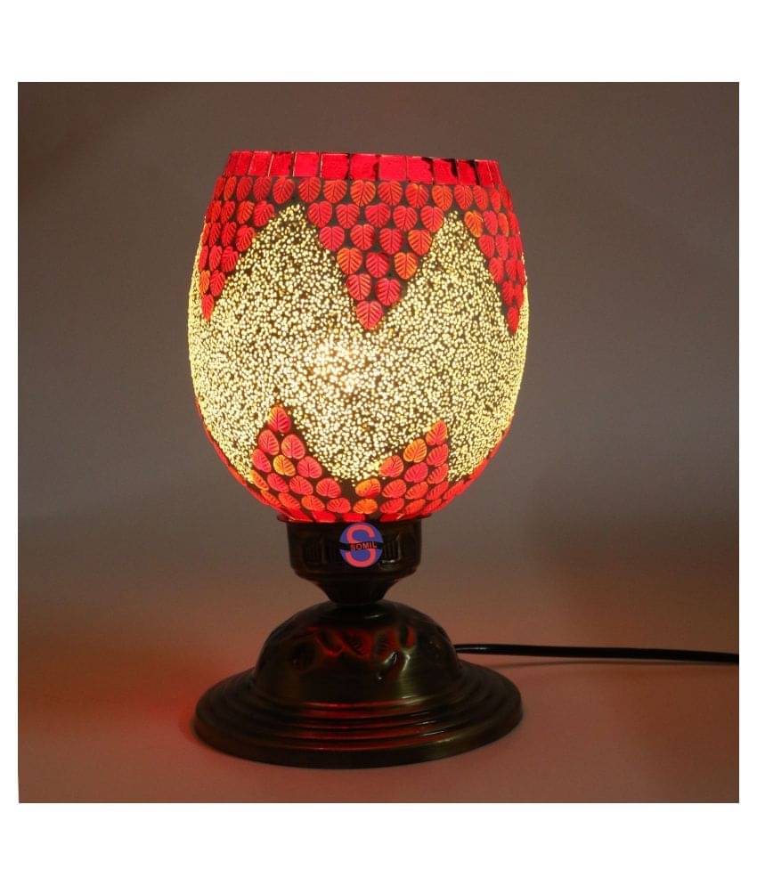 Somil Glass Table Lamp - Pack of 1 Somil Glass Table Lamp - Pack of 1