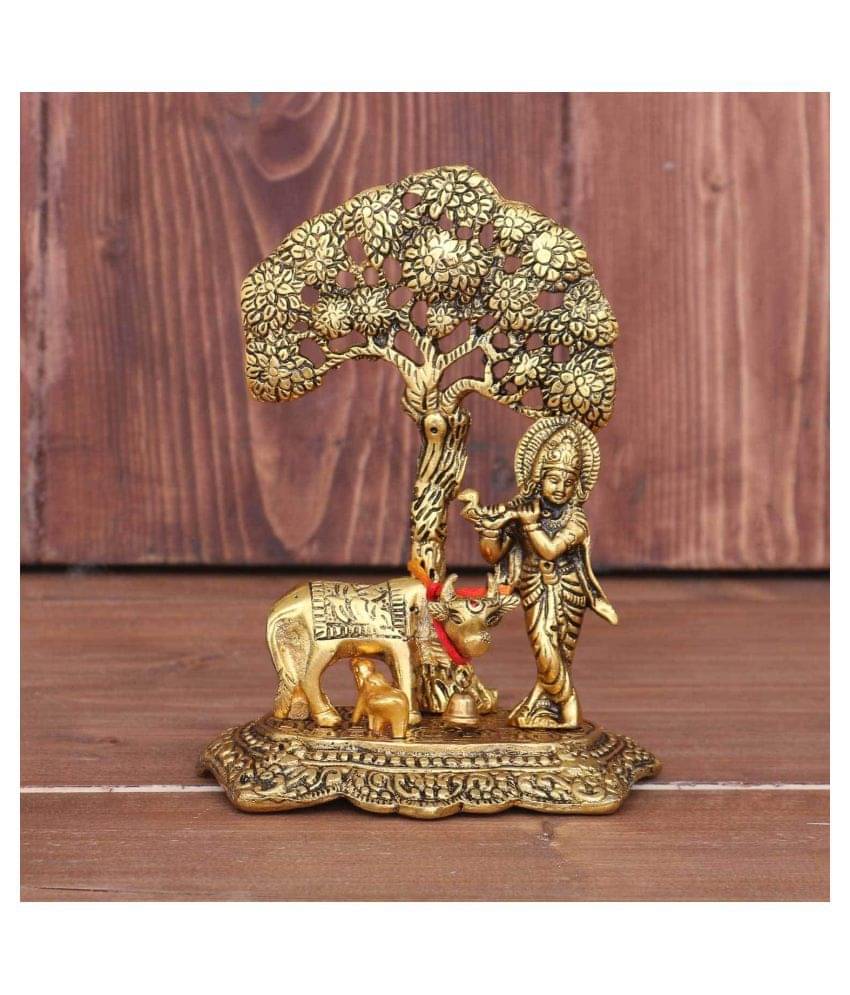     			Krishna Ji with Cow and Calf (Pack of 1)