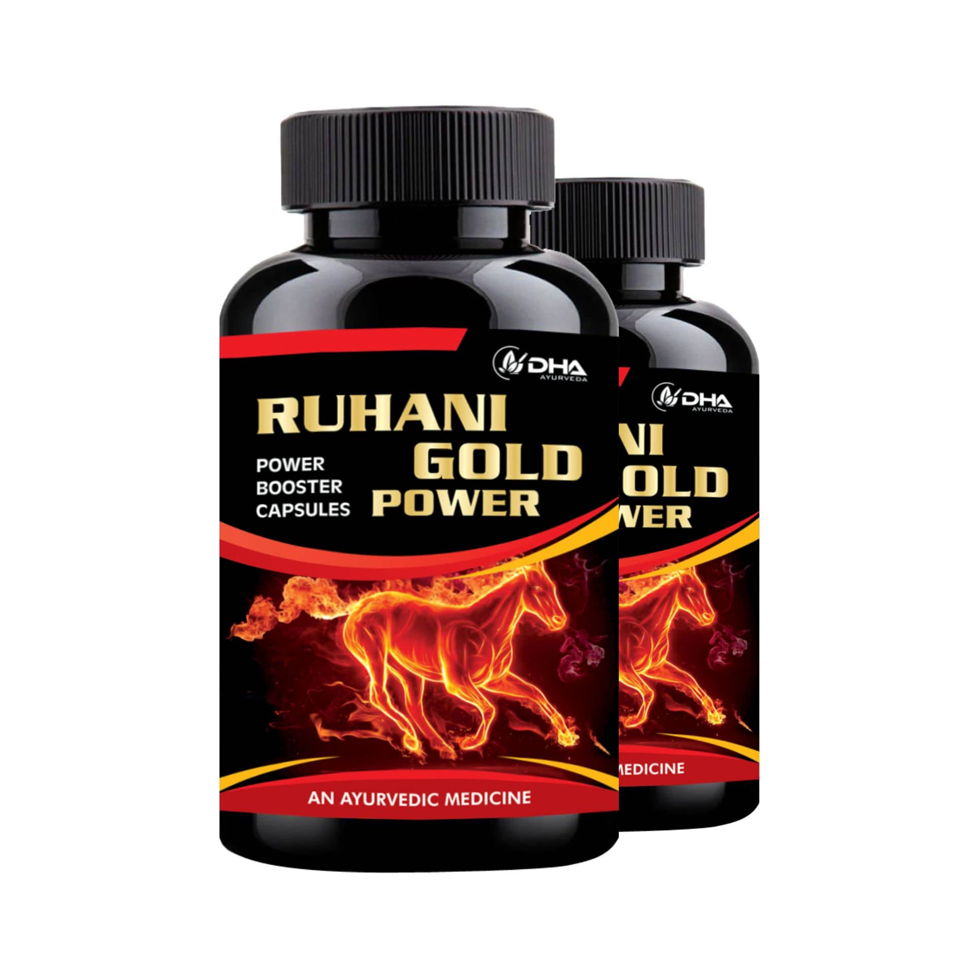 Dha Ayurveda Ruhani Gold Power 1000Mg Herbal Capsule 60 No.S Pack of 2