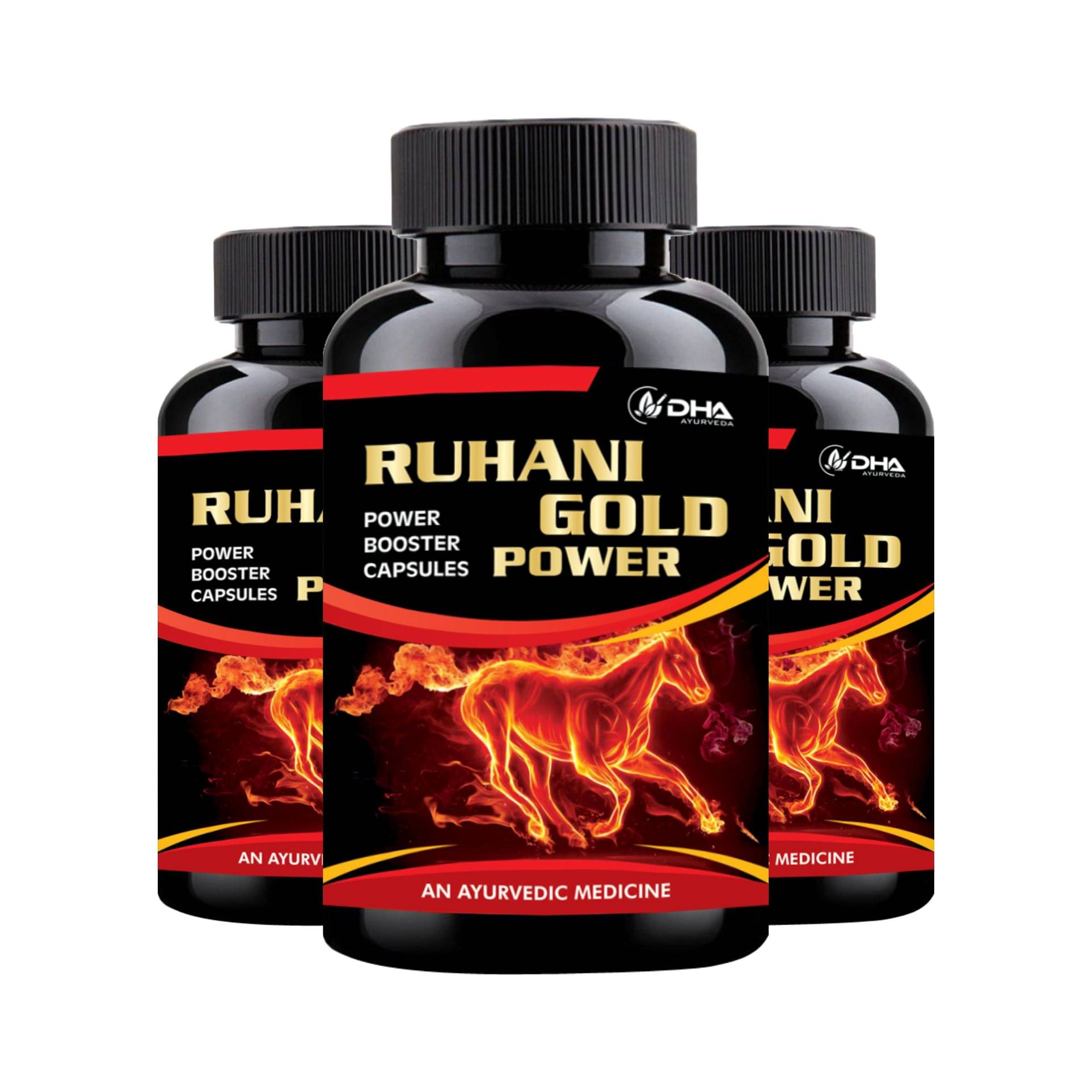     			Dha Ayurveda Ruhani Gold Power 1000Mg Herbal Capsule 90 No.S Pack of 3