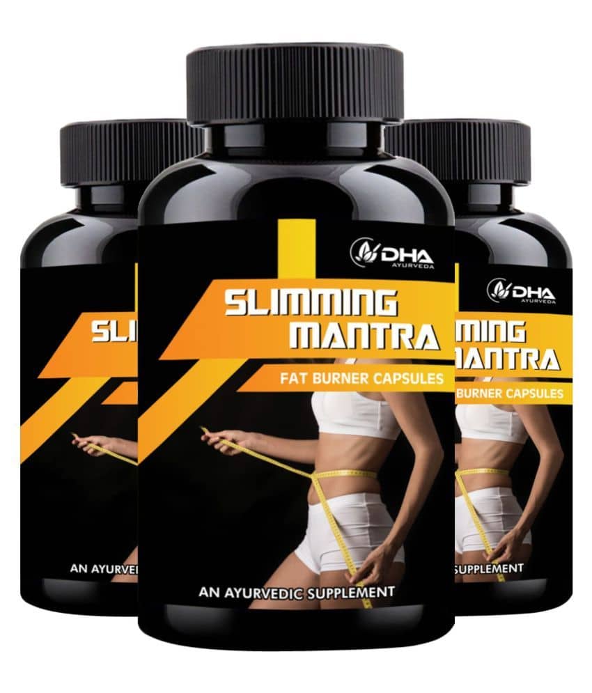 Dha Ayurveda Slimming Mantra- Herbal Fat Burner Capsule 90 No.S Pack of 3
