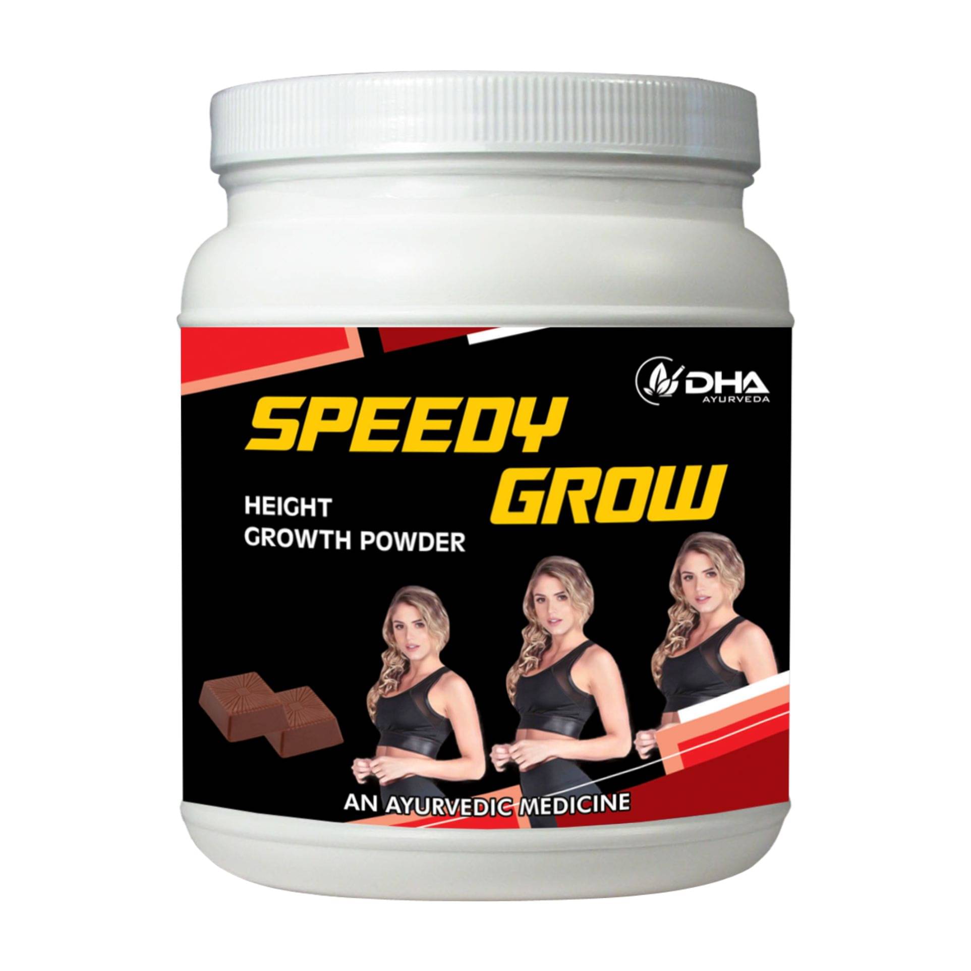     			Dha Ayurveda Speedy Grow- Herbal Height Growth Choco Powder 100 Gm Pack of 1