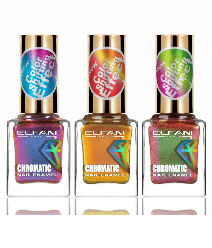     			Elfani Nail Polish Multi Multichrome Pack of 3 27 mL
