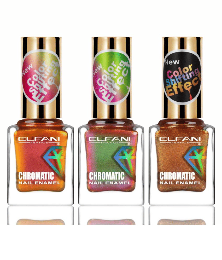 Elfani Nail Polish Multi Multichrome Pack of 3 27 mL Elfani Nail Polish Multi Multichrome Pack of 3 27 mL
