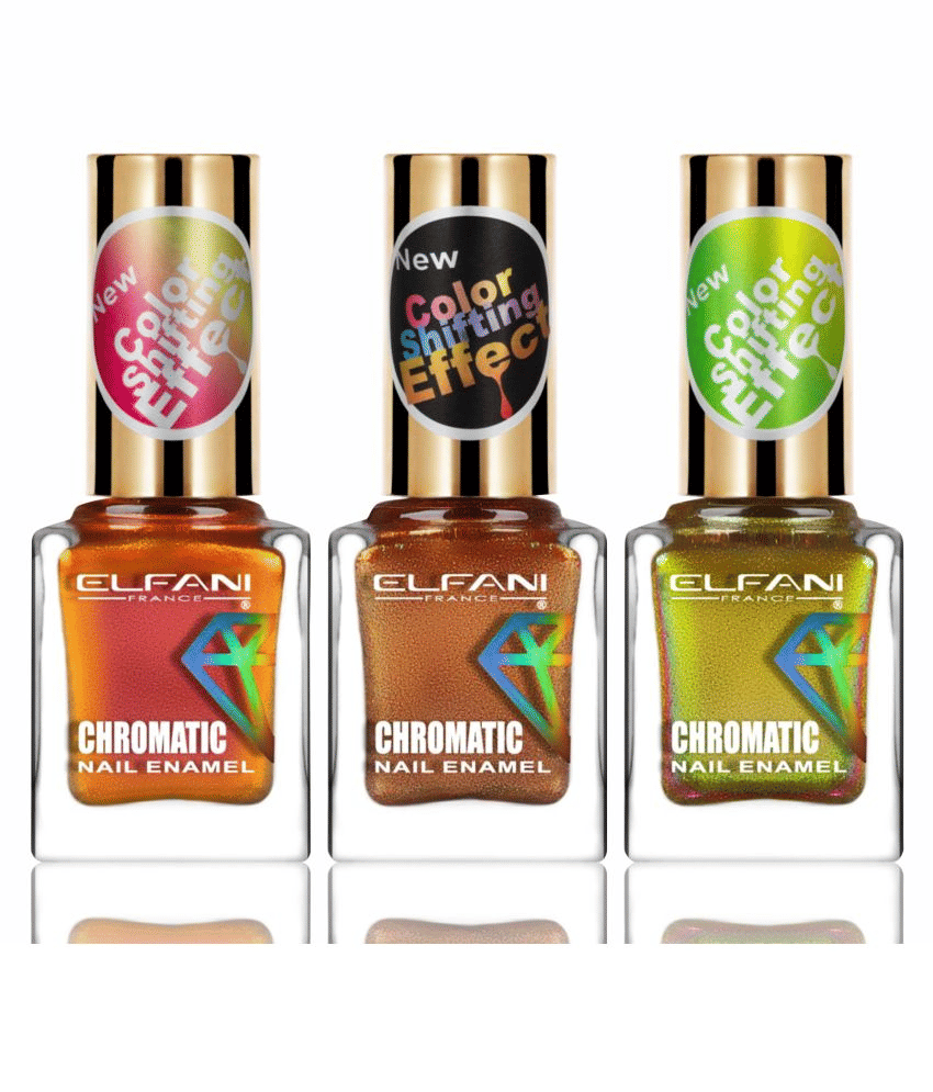 Elfani Nail Polish Multi Multichrome Pack of 3 27 mL Elfani Nail Polish Multi Multichrome Pack of 3 27 mL