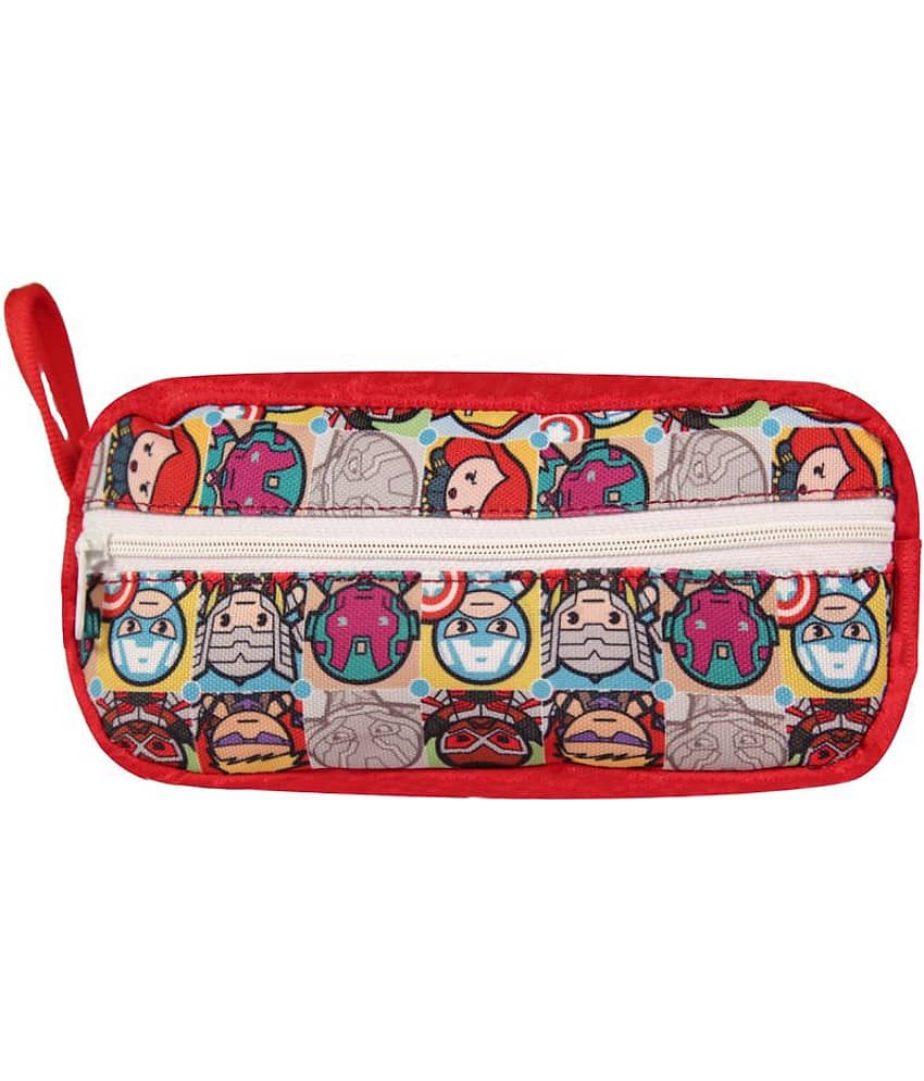 Smily Kiddos pencil pouch 2- Red - Stationery | Buy online on ZillyBuy