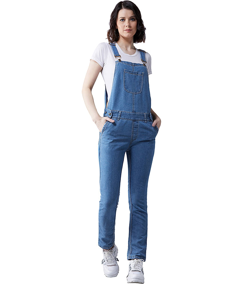 Dolce Crudo Denim Jeans Dungarees - Blue - Jeans | Buy online on ZillyBuy