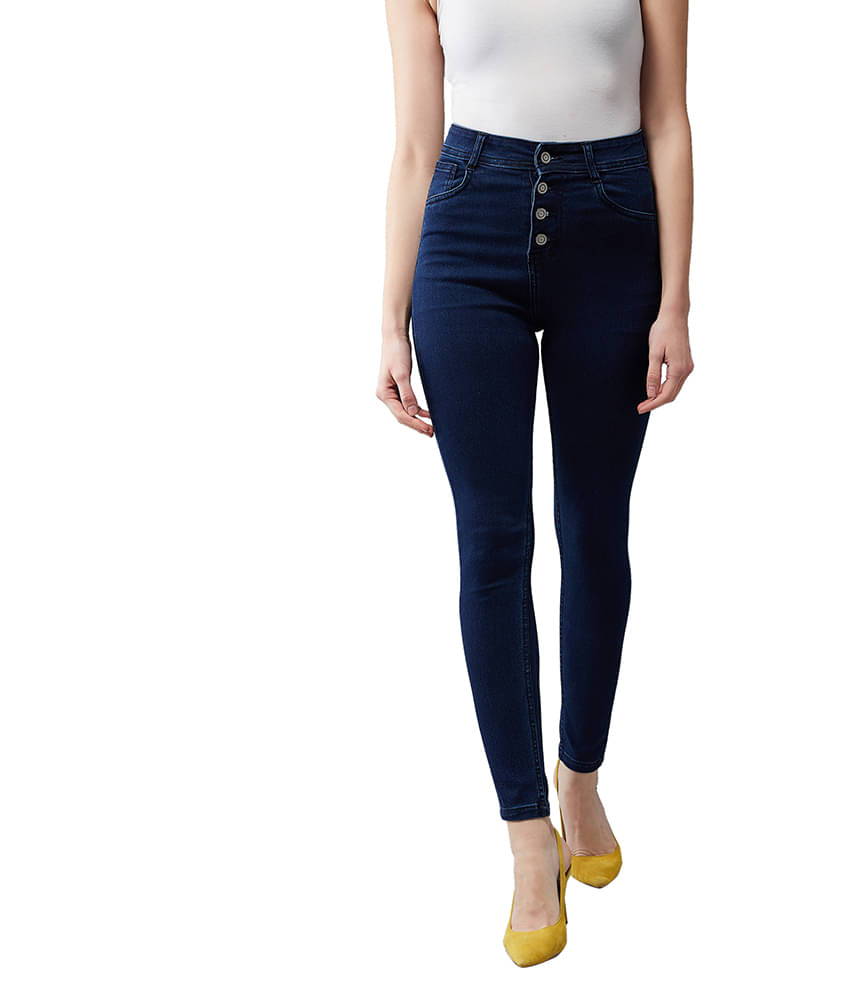     			Dolce Crudo -  Navy Blue Denim Women's Jeans ( Pack of 1 )