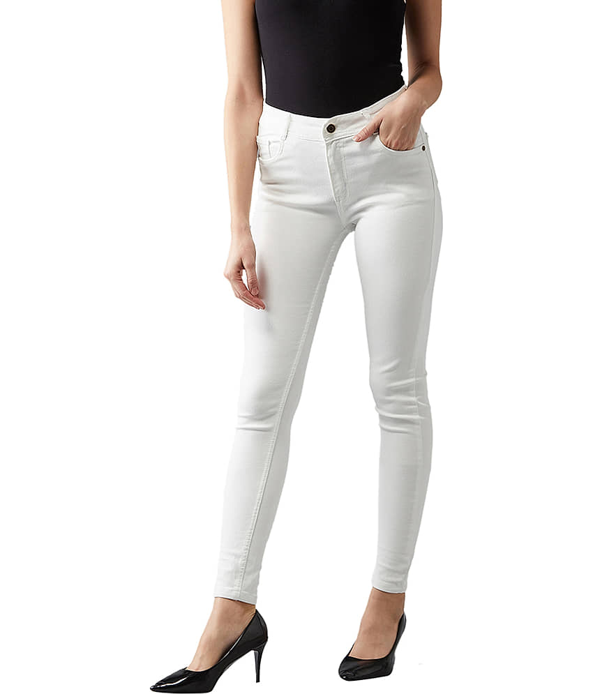 Dolce Crudo Denim Jeans - White - Jeans | Buy online on ZillyBuy
