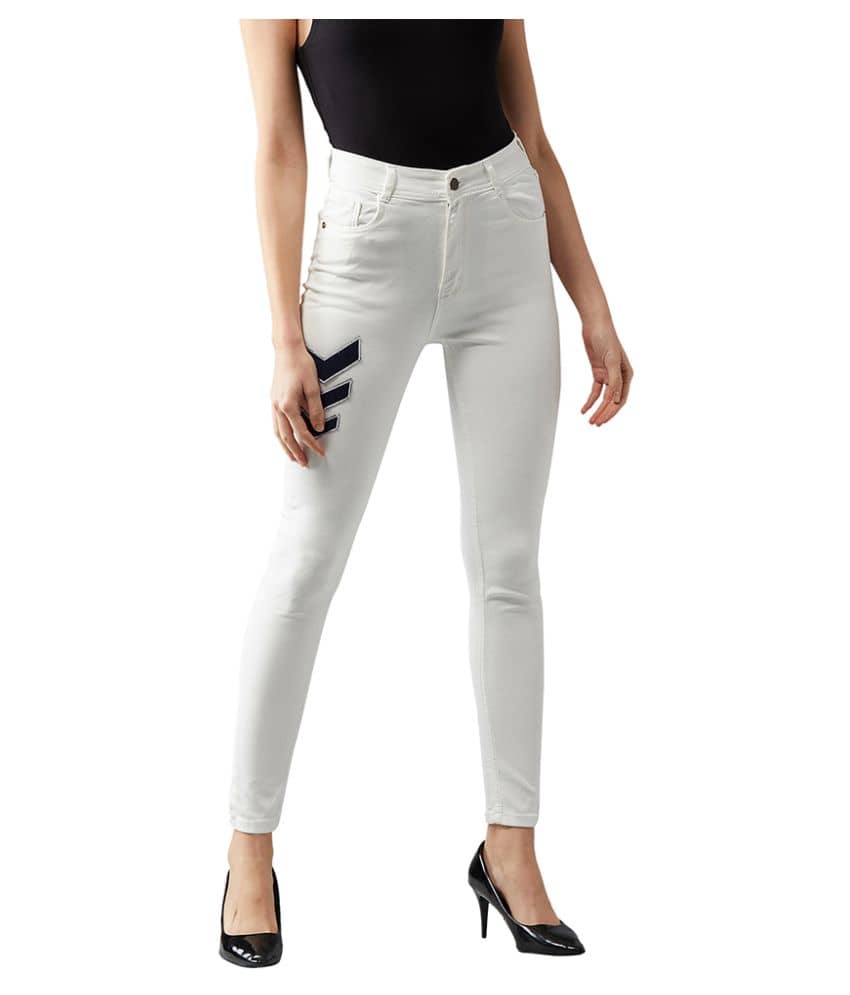 Dolce Crudo Denim Jeans - White - Jeans | Buy online on ZillyBuy