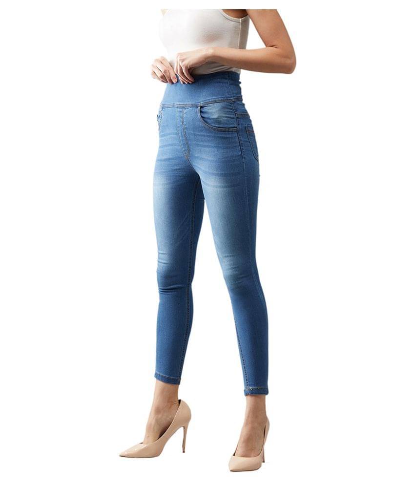     			Dolce Crudo Denim Jeggings - Blue