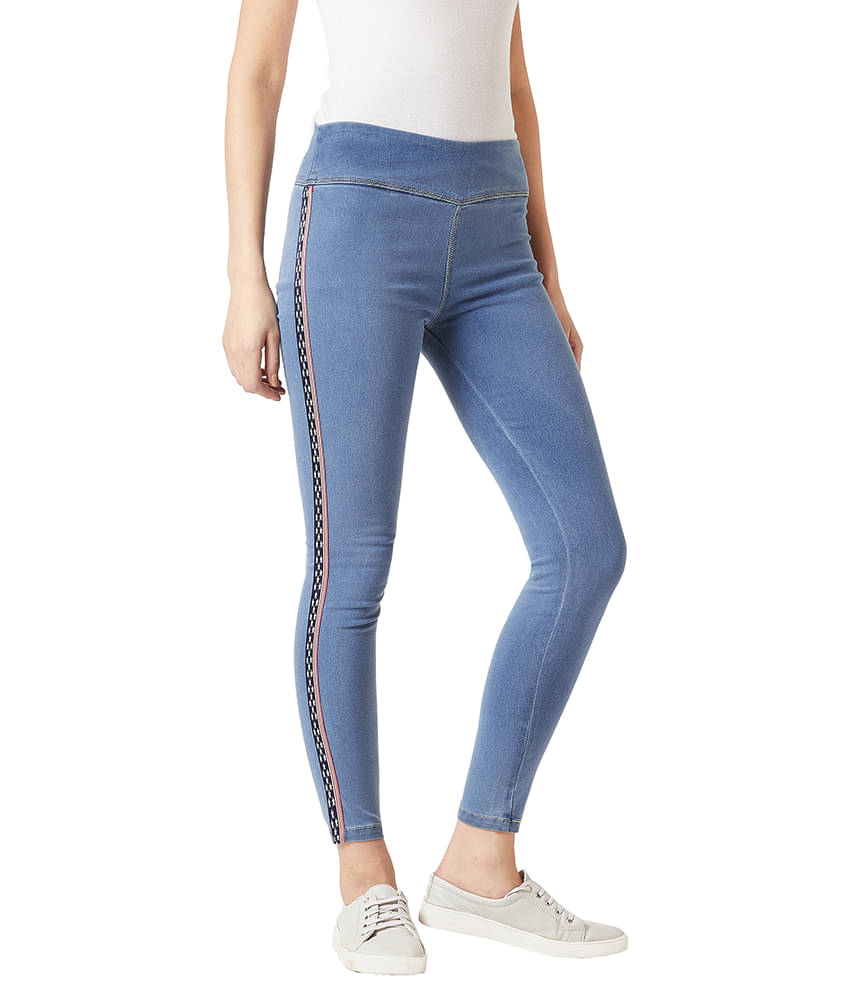     			Dolce Crudo Denim Jeggings - Blue