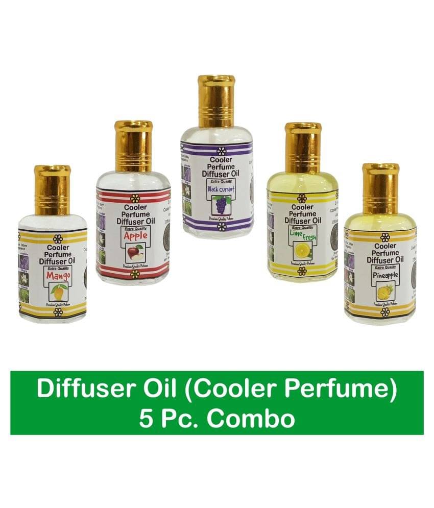     			INDRA SUGANDH BHANDAR - Mango, Apple, Black Current, Lime Fresh & Pineapple Fruity Collection Multipurpose Diffuser Oil 25ml Each Pack Of 5