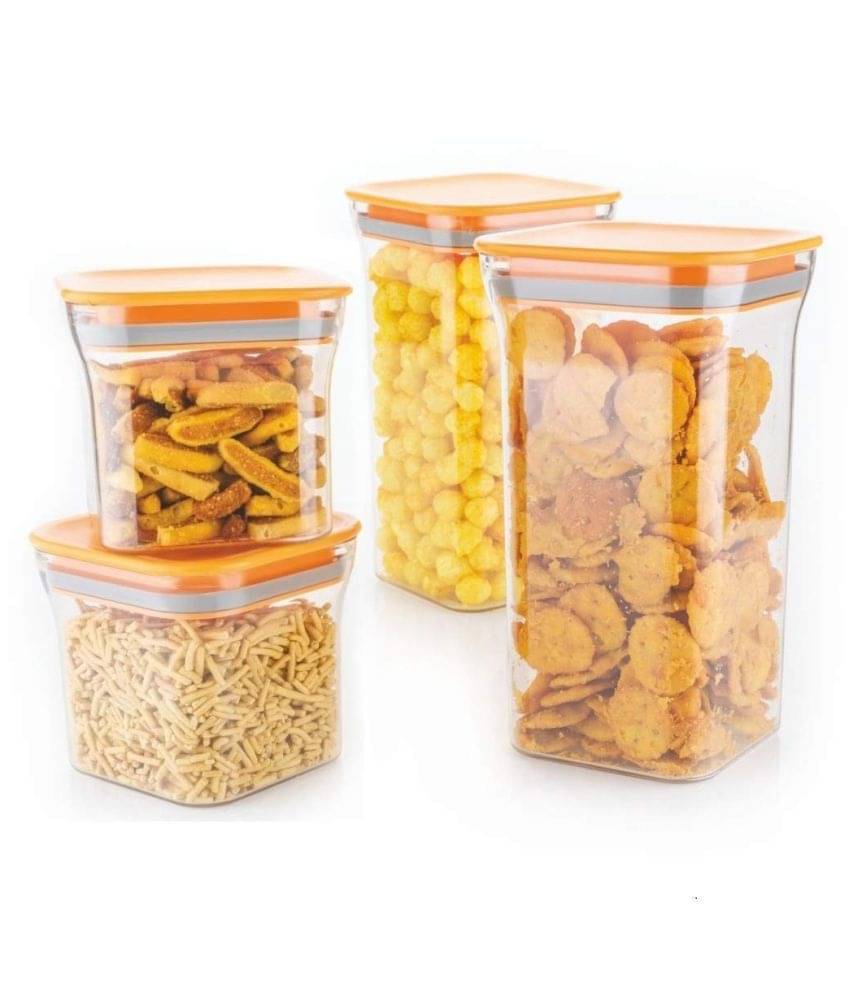 Analog kitchenware Pasta,Grocery,Dal Polyproplene Food Container Set of 4 1100 mL Analog kitchenware Pasta,Grocery,Dal Polyproplene Food Container Set of 4 1100 mL